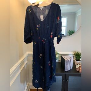 Blue spring dress